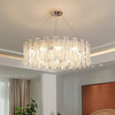 GobekUsa Crystal LED Ceiling Lamp for Modern Living Room with Warm Light and Eye Protection