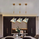 GobekUsa Butterfly LED Pendant Lights: Stylish Interior Chandelier for Bedroom and Dining Room