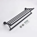 GobekUsa Bathroom Hardware Set: Towel Rack, Toilet Brush, Paper Holder, Soap Dispenser, Towel Bar, Hook