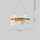 GobekUsa Crystal LED Ring Chandelier for Luxury Decor & Lighting