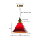 GobekUsa Green Glass LED Pendant Lamp for Living & Dining Room Decor