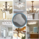 GobekUsa Alabaster Glass Shade Bell Light Fixture Replacement Cover for Fan Chandelier Sconce