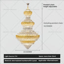 GobekUsa Deluxe Crystal Chandelier for Chic European Villa Living Room & Hotel Luxury