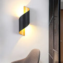 GobekUsa Aluminum Outdoor Wall Lamp with Spiral Up and Down Light