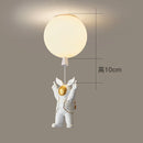 GobekUsa Children Nordic Bear Astronaut LED Ceiling Chandelier - Kid's Theme Decor