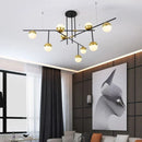 GobekUsa Glass Ball Pendant Lamp Modern LED Hanging Light Fixture