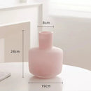 GobekUsa Glass Vase Desk Decoration Pot with Artificial Flowers - Modern Aesthetic Decor