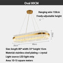 GobekUsa Gold Crystal Chandelier: Modern LED Luxury Lighting for Dining Living Bedroom