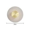 GobekUsa Gold LED Round Wall Lamp for Elegant Indoor Lighting