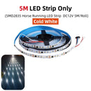 GobekUsa Flowing LED Strip Light: SMD 2835 Pixel Horse Race Tape Light with Wireless Controller