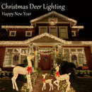 GobekUsa Christmas Reindeer Elk LED Light Outdoor Decor Sculpture