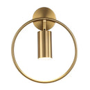 GobekUsa Brass Gold Ring Adjustable LED Wall Sconce Light for Home Hotel Corridor