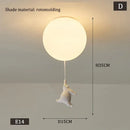 GobekUsa Kids Bear LED Ceiling Light - Designer Bedroom Pendant Lamp