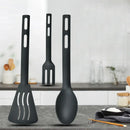 GobekUsa Kitchen Utensils Set Silicone Spatula Slotted Spoon Portable Camping Cutlery