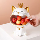 GobekUsa Lucky Cat Sculpture: Modern Table Decoration & Storage Box Ornament