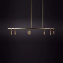 GobekUsa Bronze LED Crystal Hanging Lamp Luxury Fixture for Living Room