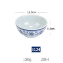 GobekUsa Blue and White Imitation Porcelain Dinner Set