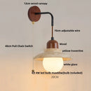 GobekUsa Adjustable LED Wall Sconce Yellow Travertine Stair Light Fixture for Home Decor