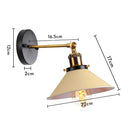 GobekUsa Industrial Retro Loft Wall Sconce E27 Bedside Lights Fixtures for Living Room