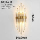 GobekUsa Gold Crystal Bracket Light: Stylish Lighting Fixtures for Home Wall Decor