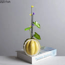 GobekUsa Durian Ceramic Vase - Unique Table Decor for Flowers and Plants.