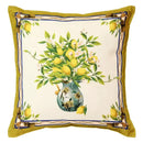 GobekUsa Lemon Print Chenille Cushion Cover 45x45cm - Waterproof Nordic DecorCase