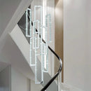 GobekUsa Crystal LED Pendant Light Luxury Stairs Lustre Modern Lighting Fixture