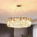 GobekUsa Gold Crystal Chandelier: Luxury Lighting for Dining Living Bedroom Kitchen Island