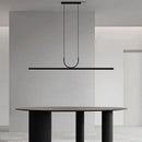 GobekUsa LED Black Ceiling Chandelier for Dining Room Kitchen Island - Modern Home Decor Lighting