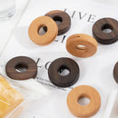 GobekUsa Black Walnut Donuts Bag Clip: Wooden Sealing Clips for Stylish Kitchen Organization