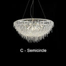 GobekUsa Crystal Bird Nest Chandelier for Modern Living Dining Room Indoor Lighting