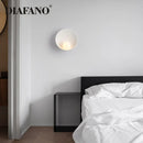 GobekUsa Gypsum Glass LED Wall Sconce Minimalist Lighting for Bedroom Aisle Surface Mounted