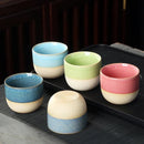 GobekUsa Ceramic Kung Fu Tea Cup Set - Exquisite Porcelain Drinkware Mug for Gift