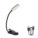 GobekUsa 7 LED Book Light: Rechargeable Reading Lamp with 3-Level White Light Clip-On