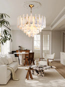 GobekUsa 2025 Chandelier LED Dimmable Marble Collection for Dining Room & Foyer