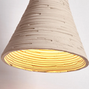 GobekUsa LED Cement Wall Light with Pull Chain & Wood Socket - Nordic Modern Sconce