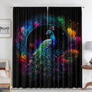 GobekUsa Good Luck Peacock Home Decoration Curtains for Happy New Year