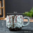 GobekUsa Hammer Pattern Porcelain Mugs, Set of 2
