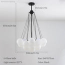 GobekUsa Glass Ball LED Chandelier for Bedroom Dining Living Room