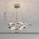 GobekUsa Crystal Chandelier for Luxury Living Spaces ★ Modern Duplex Ring Light Fixtures