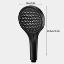GobekUsa Circular High Pressure Shower Head, Three Modes, Adjustable Water Outlet