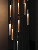 GobekUsa LED Nordic Cylinder Chandelier: Modern Indoor Lighting for Staircase & Decoration