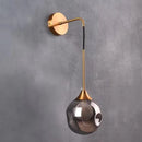 GobekUsa Glass Ball Gold Wall Sconce - Modern Nordic Indoor Bedroom Light Fixture