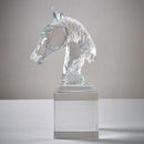 GobekUsa Horse Head Crystal Statue - Decorative Room Sculpture