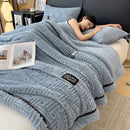 GobekUsa Double-Layer Luxury Coral Fleece Winter Blanket
