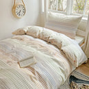 GobekUsa Cotton Printed Student Bedding Set - All Seasons Queen Single Comforter Cover Set
