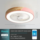 GobekUsa Low Profile Wood Ceiling Fan Light with Remote Control LED Indoor Air Circulator