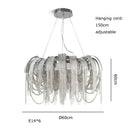 GobekUsa Aluminum Chain Pendant Lights Postmodern Tassel Hanging Lamp for Dining Table