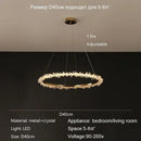 GobekUsa Crystal Pendant Chandelier Modern Luxury Interior Decoration Lighting