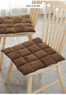 GobekUsa Corduroy Cushion: Plaid Thickened Office Chair, Dining Chair, Sofa Floor Cushion